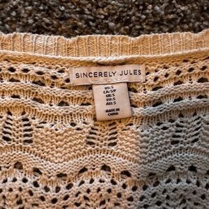 Sincerely Jules Beige Knit Sweater